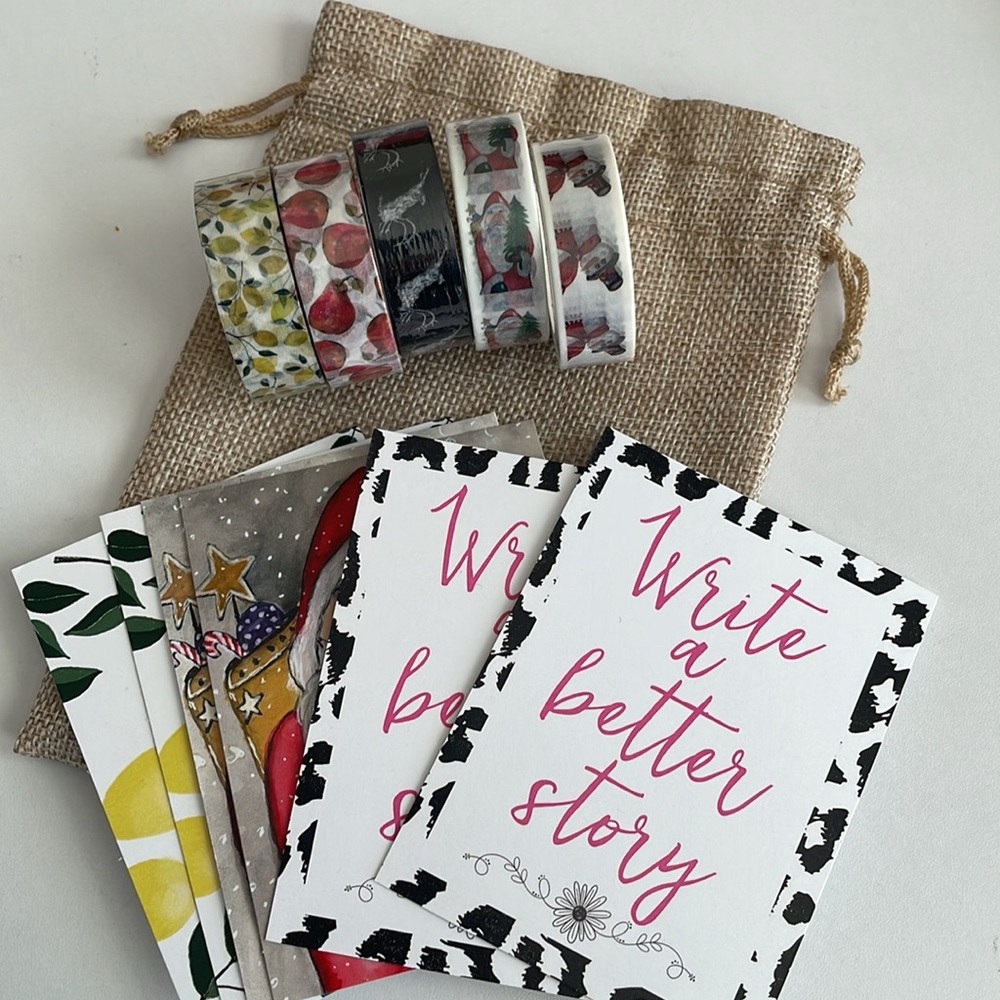 3 Planner Perfect Holiday Washi Tape, 2 Non-Holiday Washi, & 6 Tip Ins. NWT.